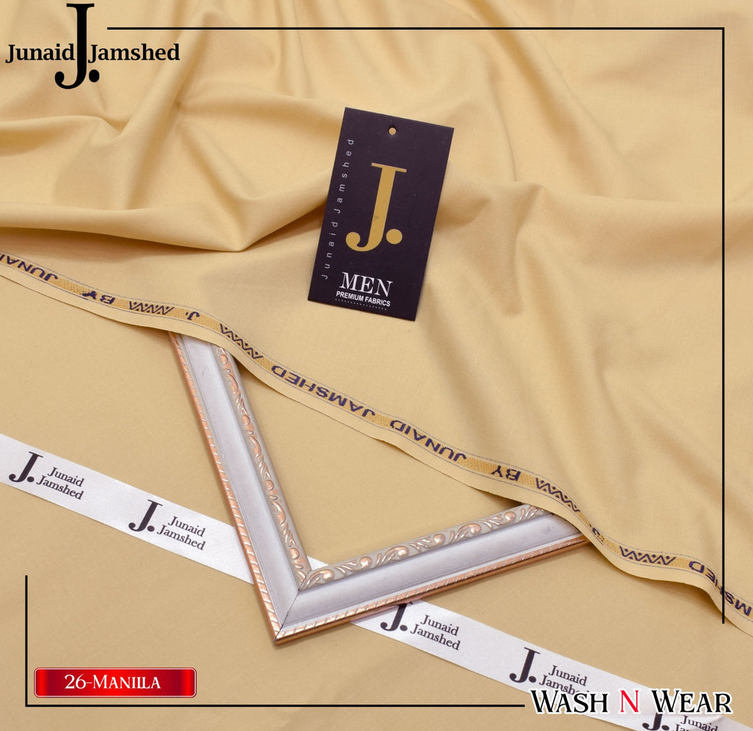 J. Junaid Jamshaid Online Premium Wash & Wear Suiting For Men Manilla