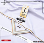 J. Junaid Jamshaid Online Premium Wash & Wear Suiting For Men White