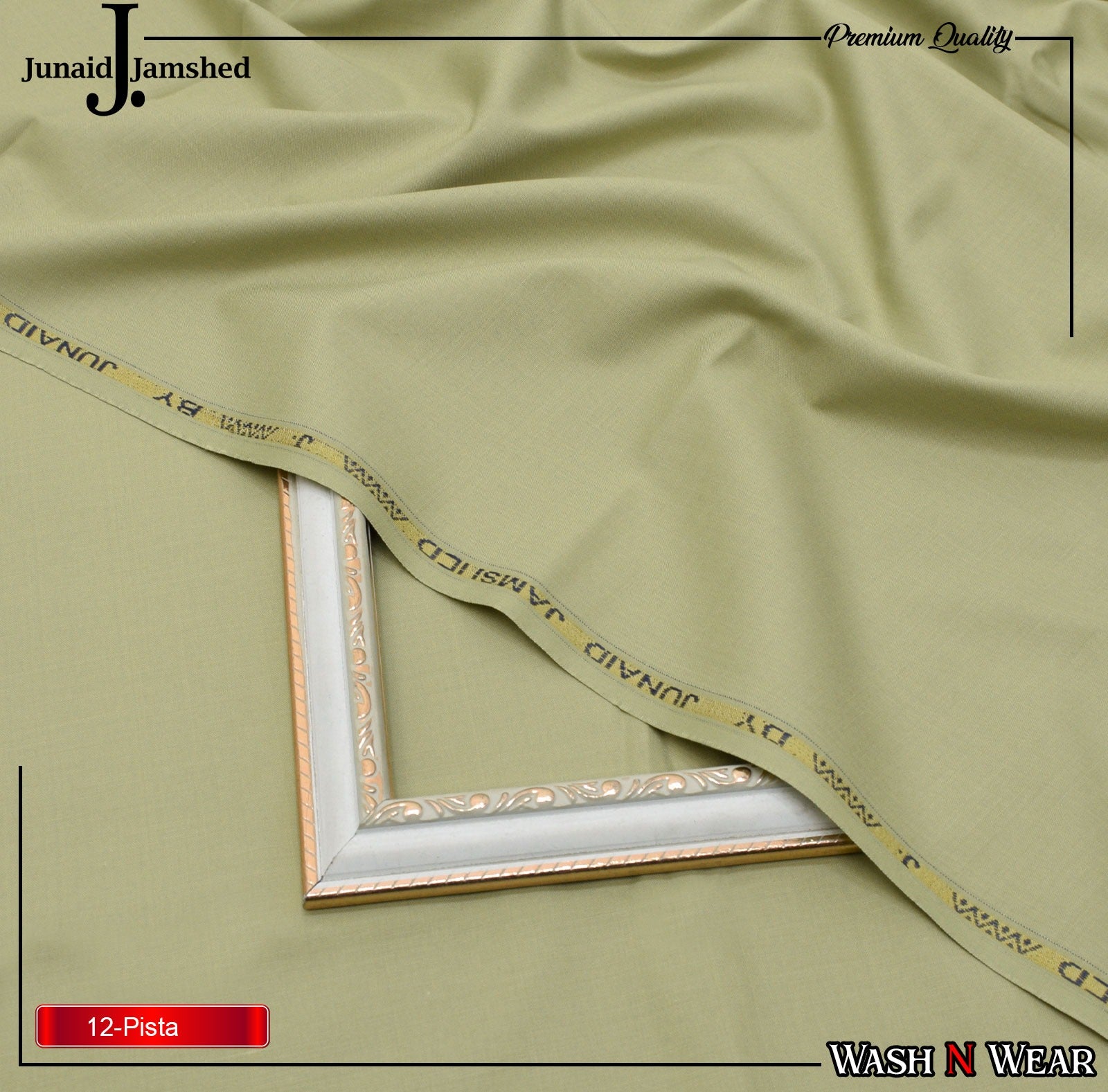 J. Junaid Jamshaid Online Premium Wash & Wear Suiting For Men Pista