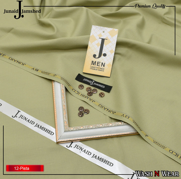 J. Junaid Jamshaid Online Premium Wash & Wear Suiting For Men Pista