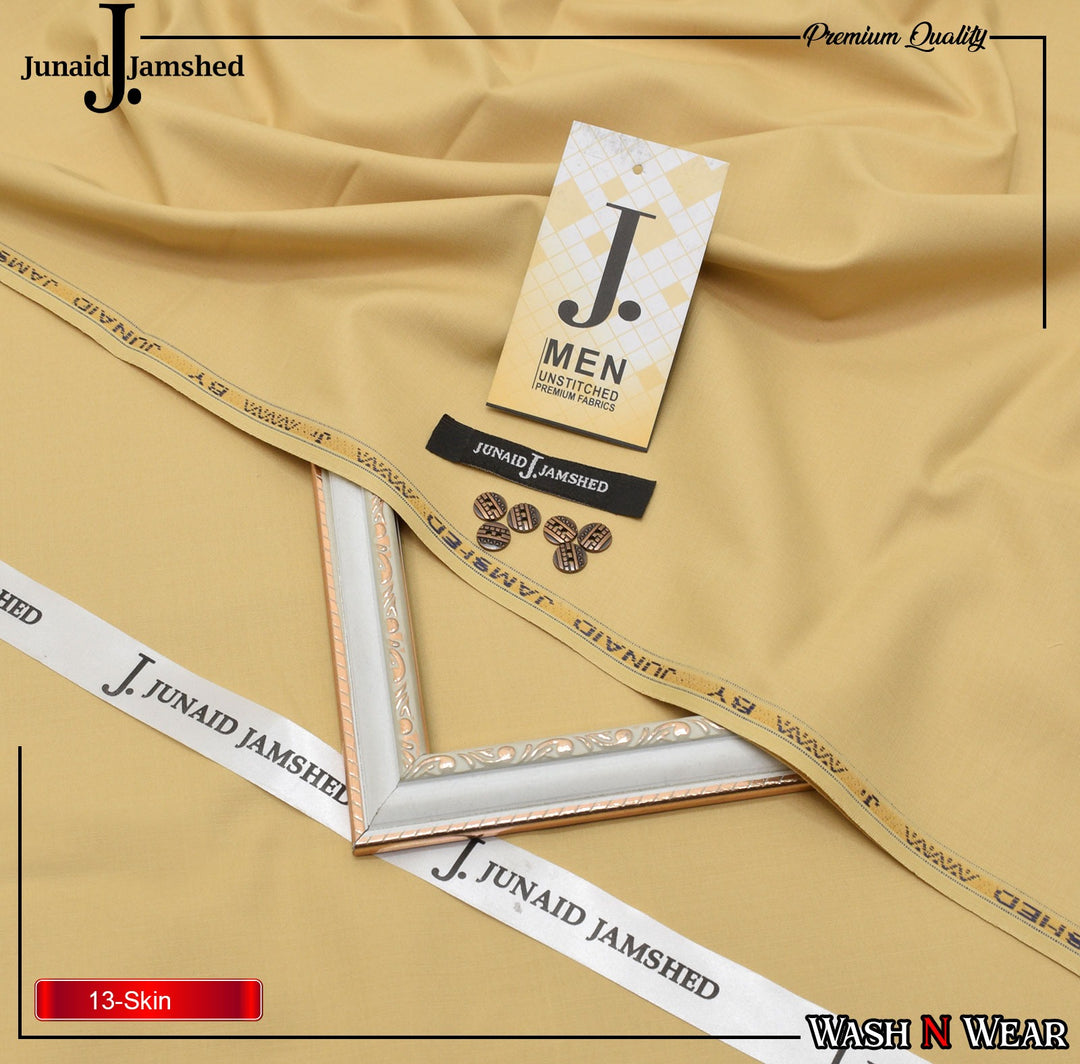 J. Junaid Jamshaid Online Premium Wash & Wear Suiting For Men Skin