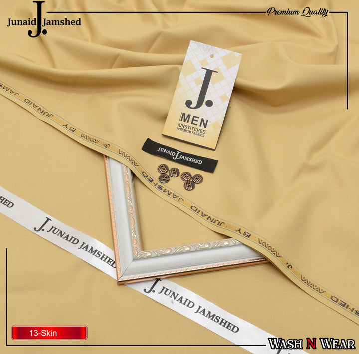 J. Junaid Jamshaid Online Premium Wash & Wear Suiting For Men Skin