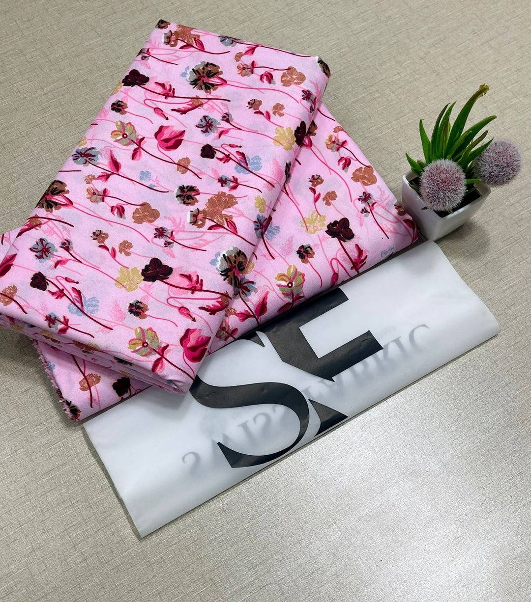 Summer Cotton All over 2pcs Premium DNT BTF Baby Pink