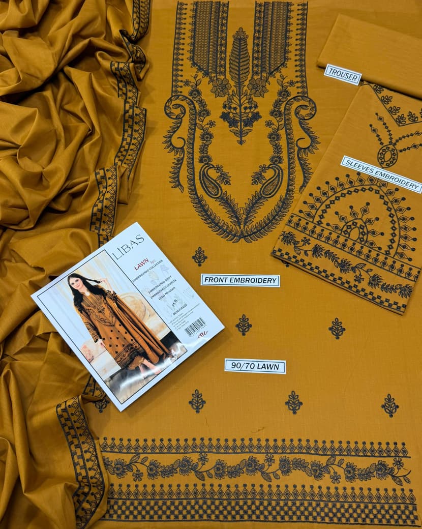 Summer Lawn Embroidery 3pcs Collection AYL3-10732