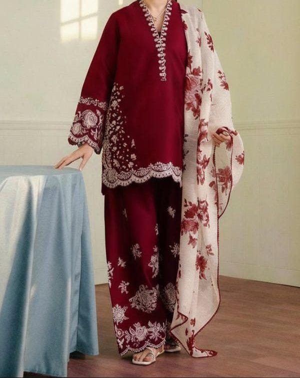 Summer Lawn Embroidery 3pcs Collection AYL3-10733