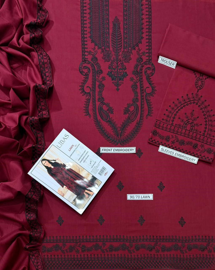 Summer Lawn Embroidery 3pcs Collection AYL3-10734