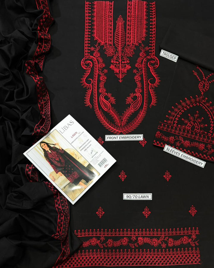 Summer Lawn Embroidery 3pcs Collection AYL3-10735