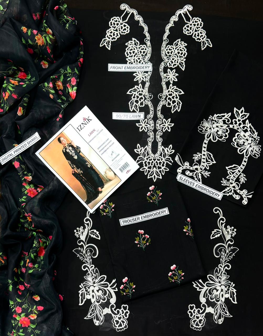 Summer Lawn Embroidery 3pcs Collection AYL3-10737