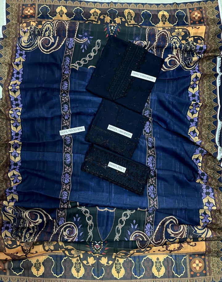 Summer Lawn Embroidery 3pcs Collection AYL3-10743