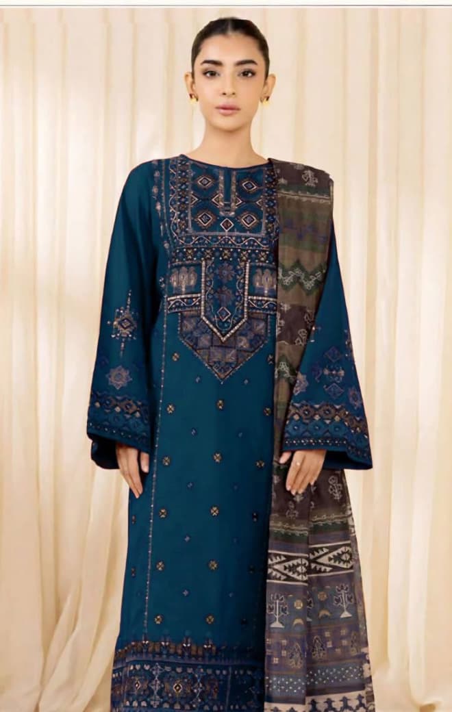Summer Lawn Embroidery 3pcs Collection AYL3-10744