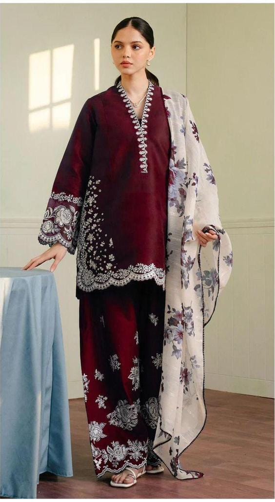 Summer Lawn Embroidery 3pcs Collection AYL3-10746