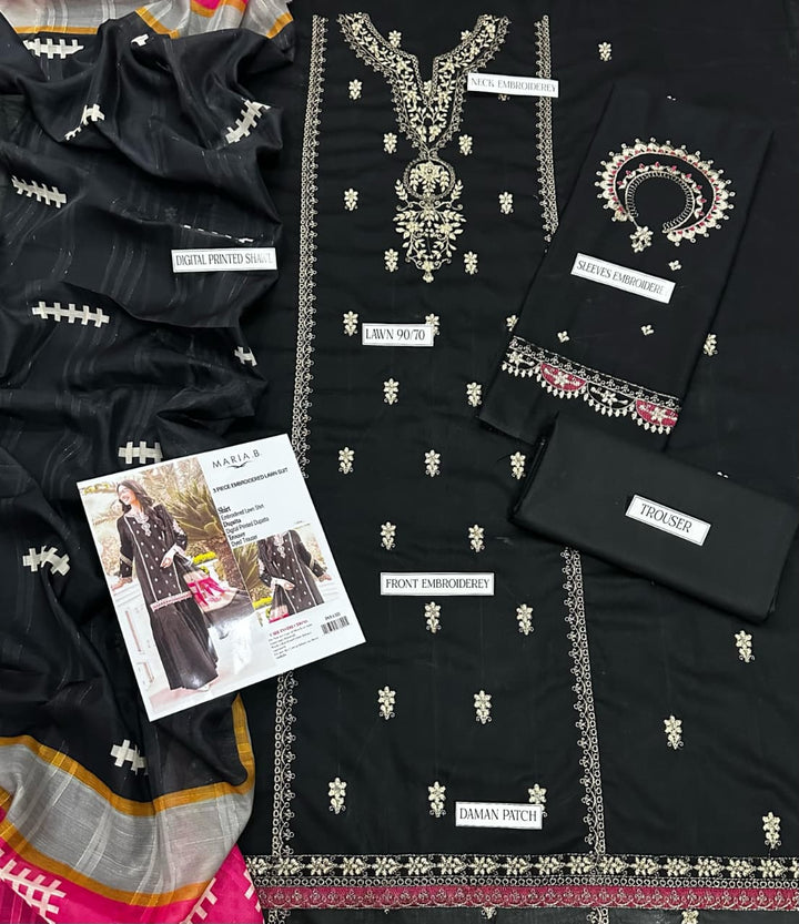 Summer Lawn Embroidery 3pcs Collection AYL3-10751