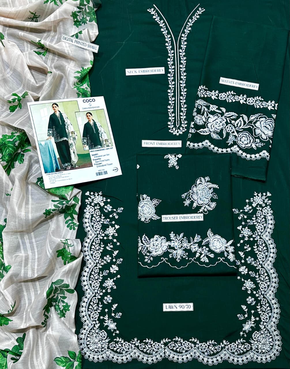 Summer Lawn Embroidery 3pcs Collection AYL3-10755