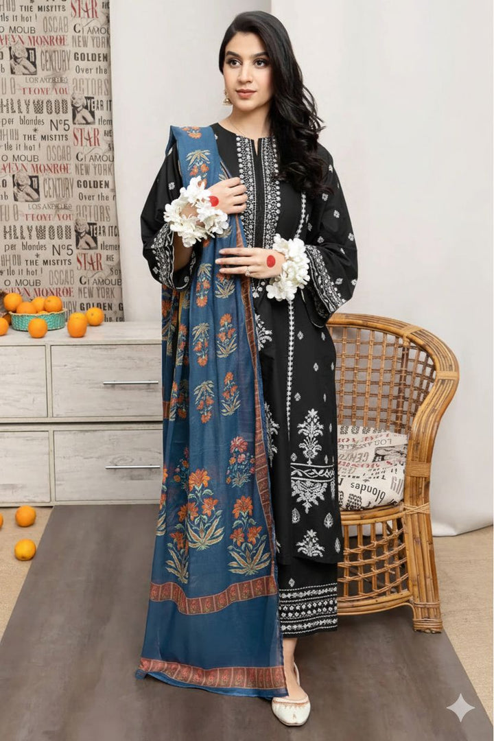 Summer Lawn 3pcs Embroidery Collection AYL3-11032