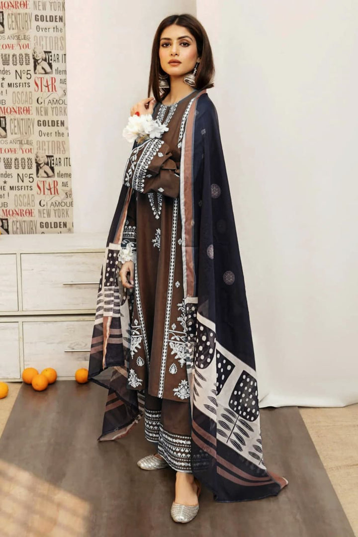 Summer Lawn 3pcs Embroidery Collection AYL3-11030