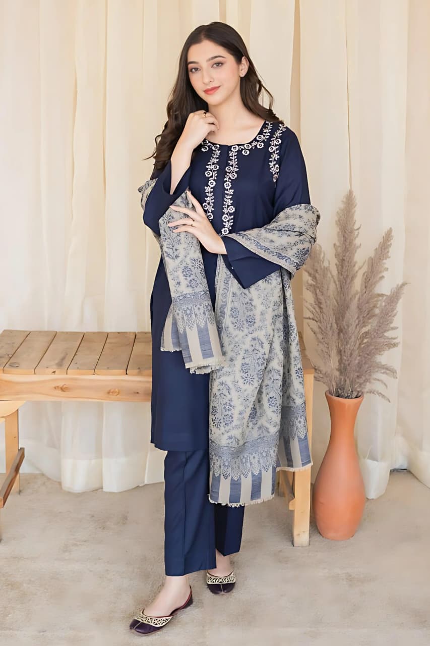 Summer Lawn 3pcs Embroidery Collection AYL3-11027