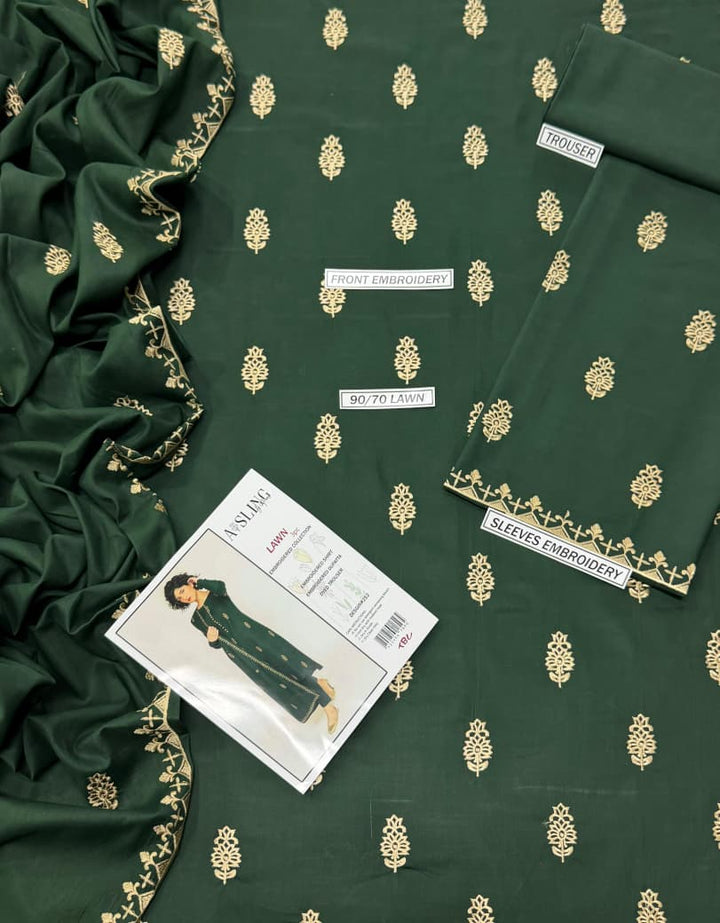Summer Lawn 3pcs Embroidery Collection AYL3-11018