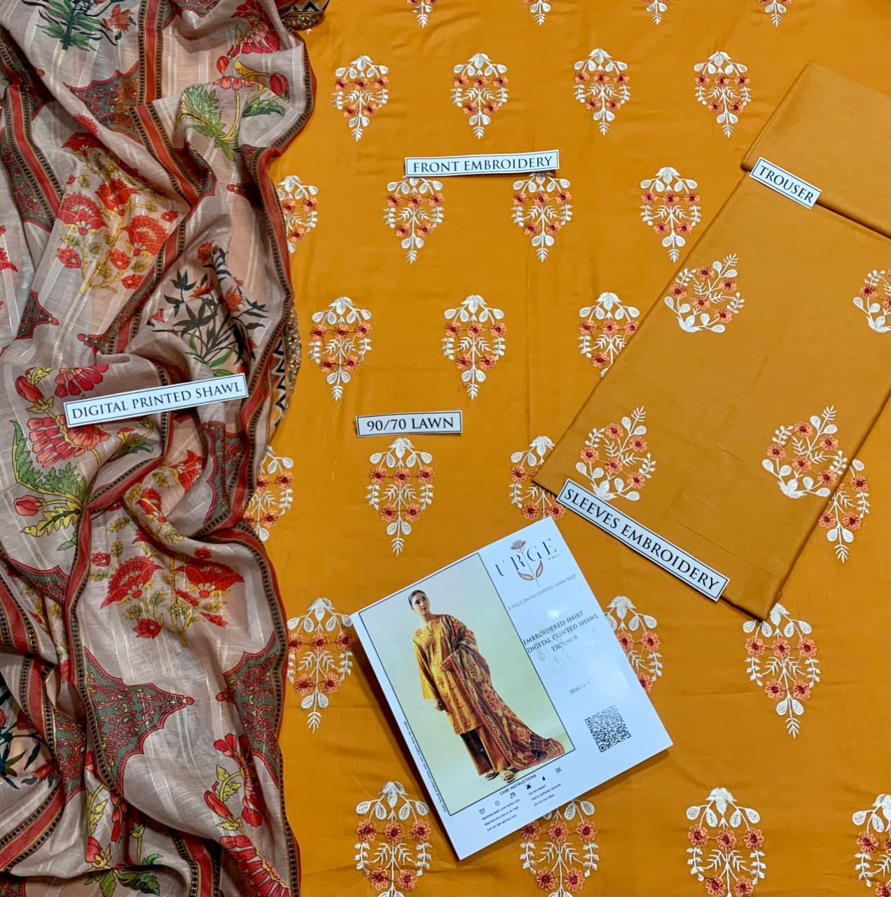Summer Lawn 3pcs Embroidery Collection AYL3-11012