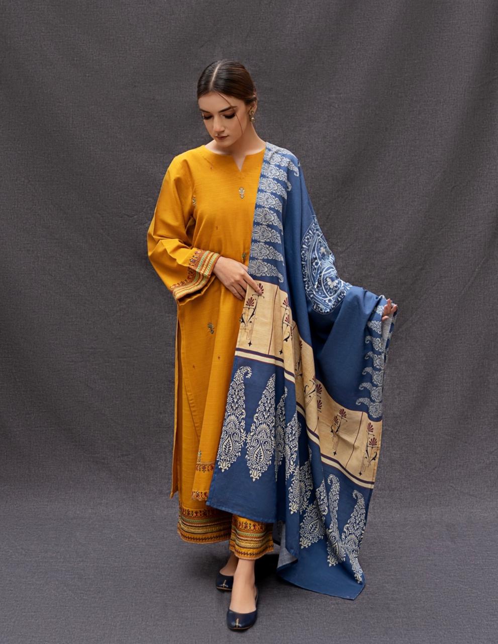 Summer Lawn 3pcs Embroidery Collection AYL3-11004