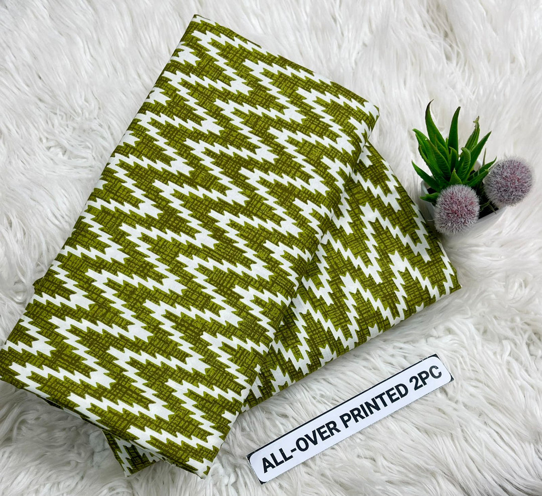 Summer Cotton All over 2pcs Premium Olive Pulse