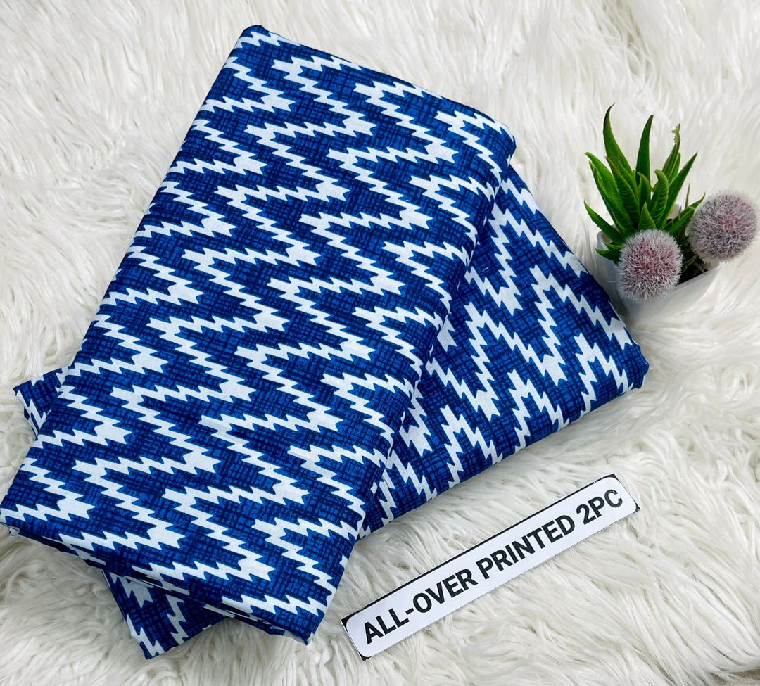 Summer Cotton All over 2pcs Premium Azure Tide