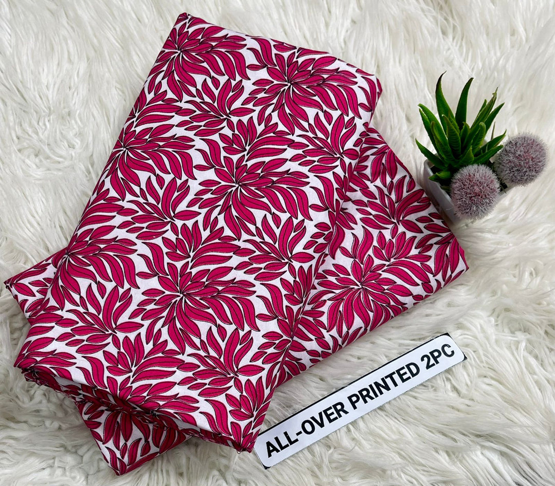 Summer Cotton All over 2pcs Premium Magenta Bloom
