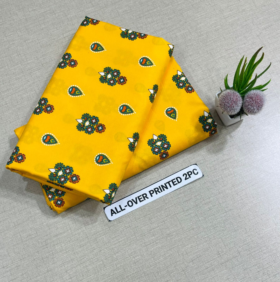 Summer Cotton All over 2pcs Premium Saffron Glow