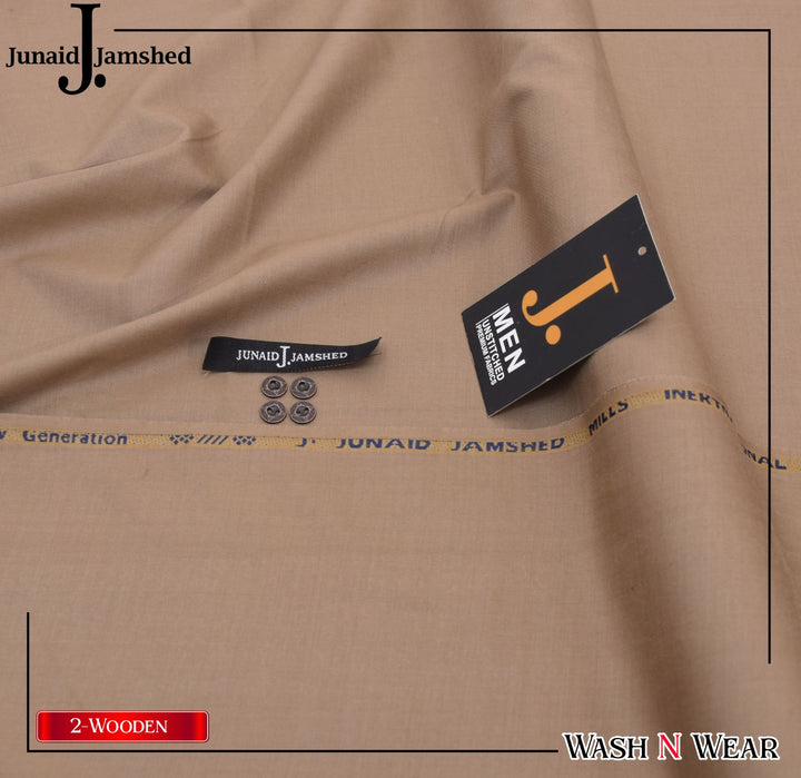 J. Junaid Jamshaid Online Premium Wash & Wear Suiting For Men Wooden