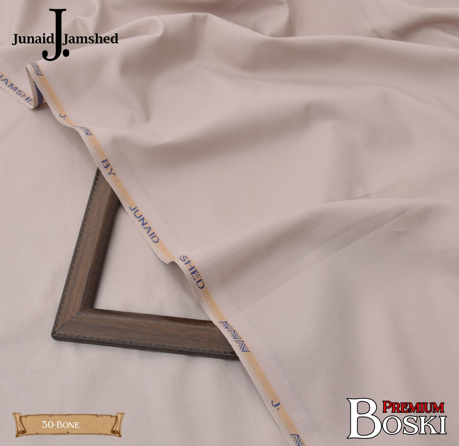 J. Junaid Jamshaid Online Premium Wash & Wear Suiting For Men Bone