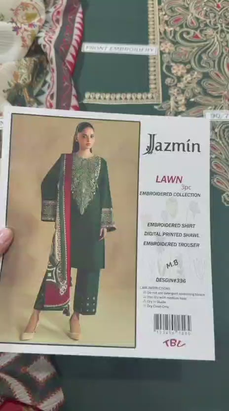 Summer Lawn Embroidery 3pcs Collection AYL3-10736