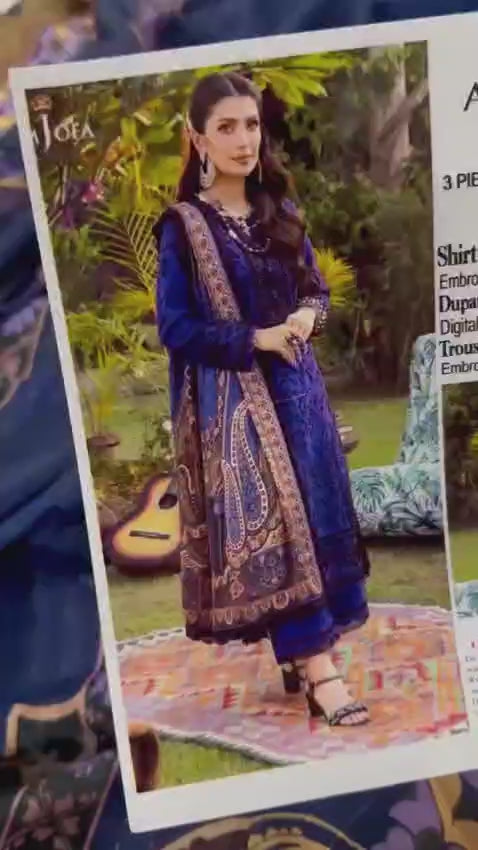 Summer Lawn Embroidery 3pcs Collection AYL3-10743