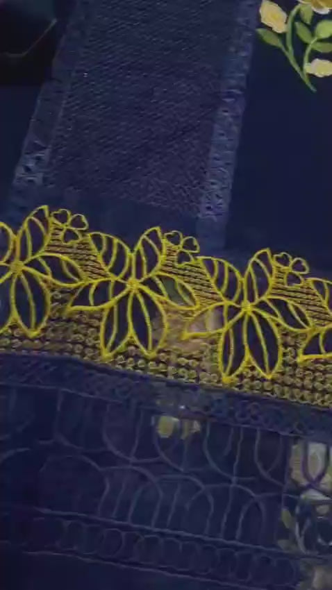 Summer Lawn Embroidery 3pcs Collection AYL3-10717