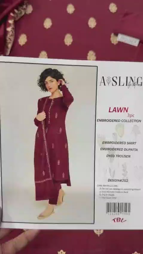 Summer Lawn 3pcs Embroidery Collection AYL3-11028