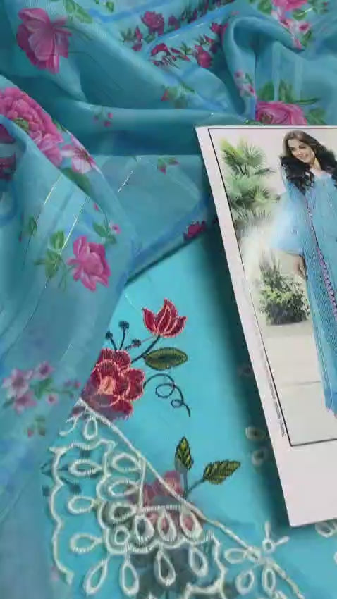 Summer Lawn Embroidery 3pcs Collection AYL3-10715