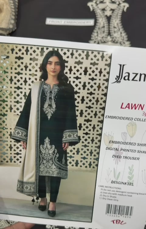 Summer Lawn Embroidery 3pcs Collection AYL3-10728