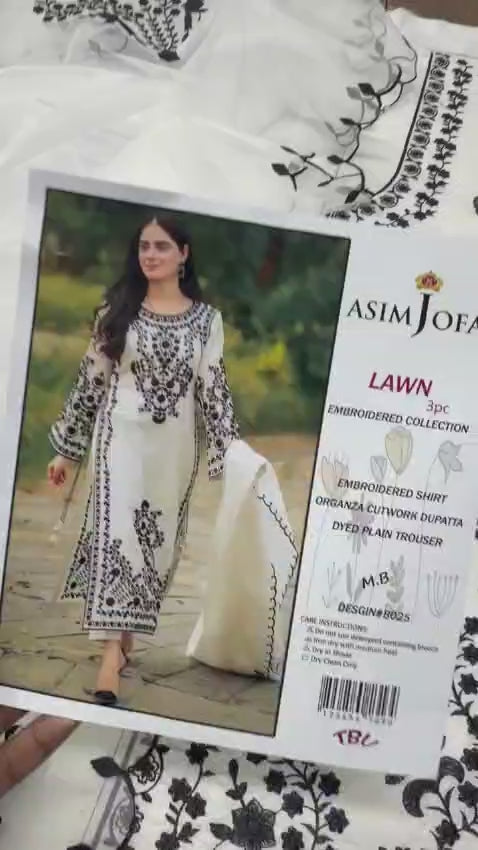 Summer Lawn Embroidery 3pcs Collection AYL3-10721