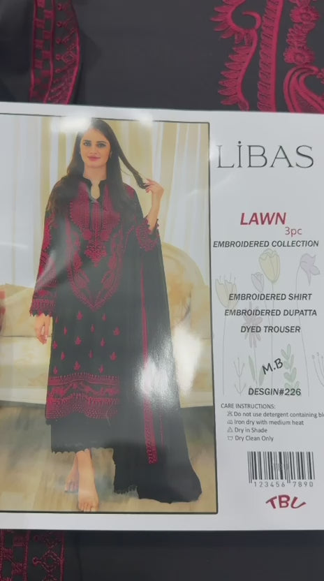 Summer Lawn Embroidery 3pcs Collection AYL3-10735