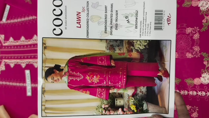 Summer Lawn Embroidery 3pcs Collection AYL3-10723