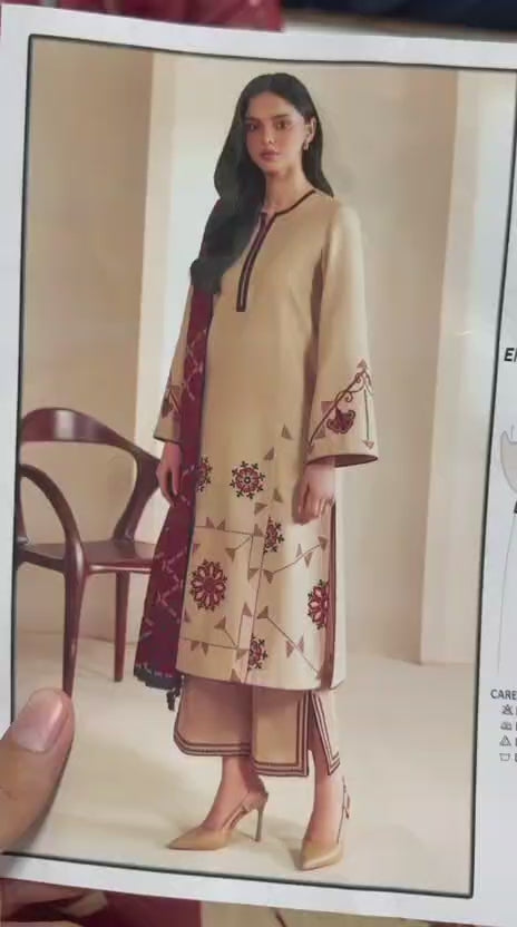 Summer Lawn 3pcs Embroidery Collection AYL3-11001