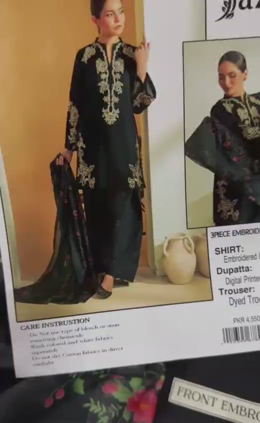 Summer Lawn Embroidery 3pcs Collection AYL3-10748