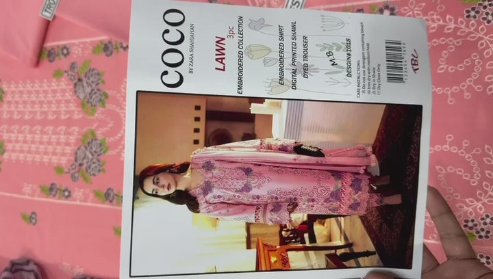 Summer Lawn Embroidery 3pcs Collection AYL3-10718