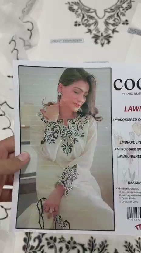 Summer Lawn 3pcs Embroidery Collection AYL3-11033