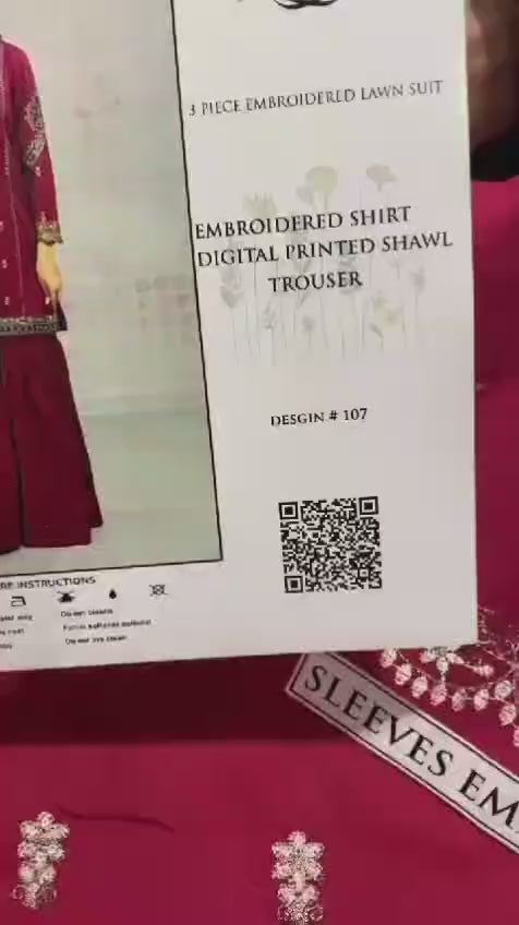 Summer Lawn Embroidery 3pcs Collection AYL3-10730