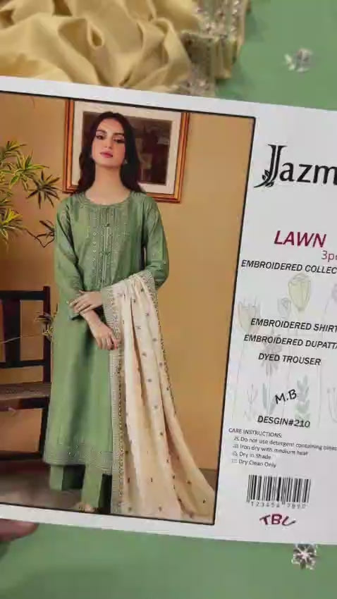 Summer Lawn Embroidery 3pcs Collection AYL3-10722