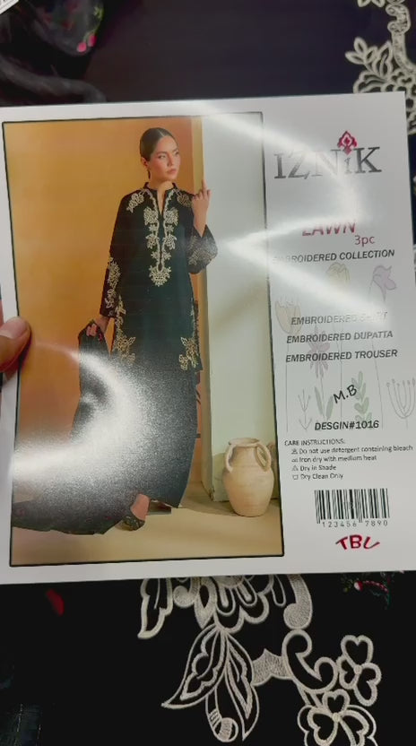 Summer Lawn Embroidery 3pcs Collection AYL3-10737