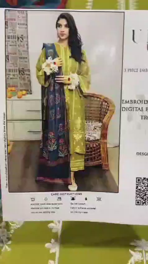 Summer Lawn 3pcs Embroidery Collection AYL3-11020