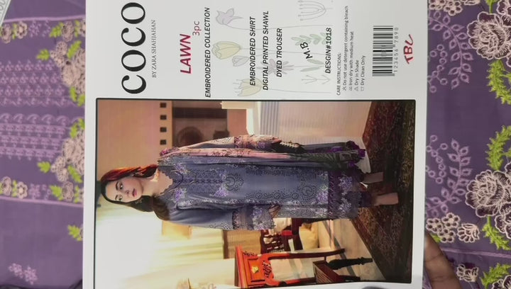 Summer Lawn Embroidery 3pcs Collection AYL3-10720