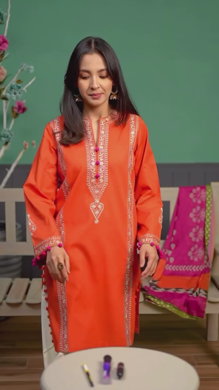 Kokum Embroidered Dhanak Fency 3pcs Vol 0096