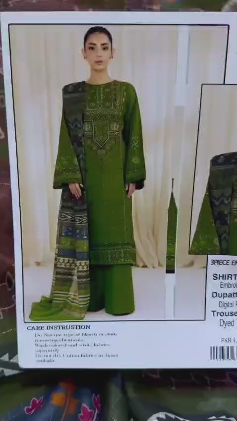 Summer Lawn Embroidery 3pcs Collection AYL3-10745