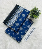 Summer Cotton All over 2pcs Premium Blue Taj